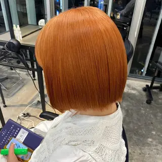 ショート カラー ヘアアレンジ 💟ケア×ハイトーン 💟/ミオのヘアスタイル