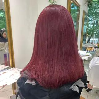 セミロング カラー 透明感カラー 古山 結季🌙🖤のヘアスタイル