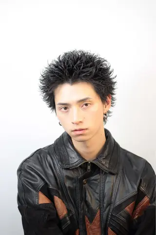 ショート パーマ ヘアアレンジ メンズ 🔥ニュアンス フェザー小林海斗🔥のヘアスタイル