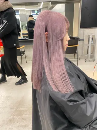 ロング カラー Saki/レイヤー/ 柔色カラー/顔まわりのヘアスタイル