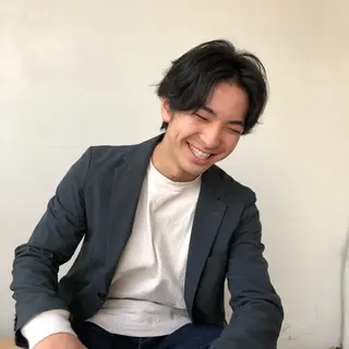 メンズ happy man 🌸クロスパーマ🌸のヘアスタイル