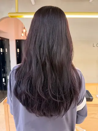 ロング カラー レイヤー/顔まわり/ 暖色/栄 🎀maoのヘアスタイル
