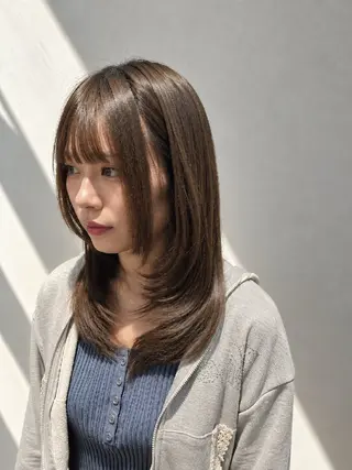 セミロング カラー terra✂️川嶋 大輔のヘアスタイル