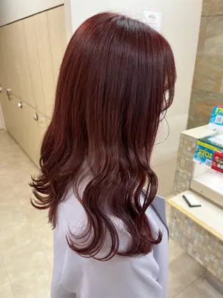 セミロング カラー 暖色/ブリーチカラー 🎀 M i k uのヘアスタイル