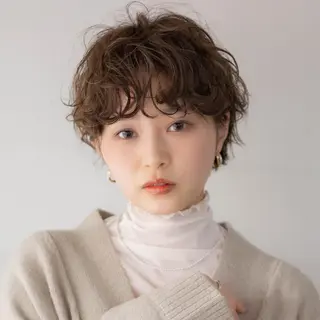 ショート パーマ 浅沼 ゆいのヘアスタイル