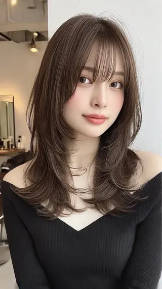 カラー 韓国×艶ハイトーンが かわいい✨️リオ🍒のヘアスタイル