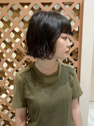 ショート パーマ 川間 将彦のヘアスタイル