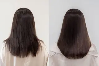 ロング 髪質改善 SNSモデルのヘアスタイル