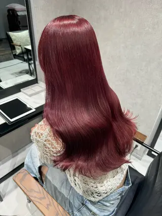 ミディアム カラー 🤎韓国ヘア ベージュ まゆか🤎のヘアスタイル