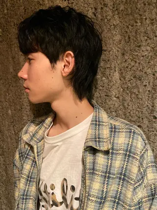 ショート カラー パーマ ヘアアレンジ メンズ ちこ .のヘアスタイル