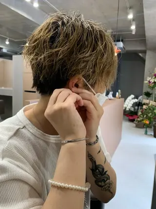 パーマ ボブパーマコテ巻き風 パーマNo1深江秀平のヘアスタイル