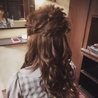 ロング ヘアアレンジ セット&メイク RICK trickのヘアスタイル
