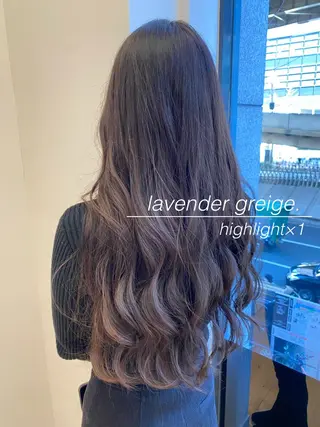ロング カラー 小林 夢羽のヘアスタイル