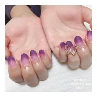ミディアム ネイル 🐾enen style 🐾のネイルデザイン