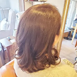 ミディアム カラー spa hair ark 富井直美のヘアスタイル