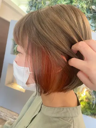 ショート カラー sato ayaka |透明感カラー🫧のヘアスタイル