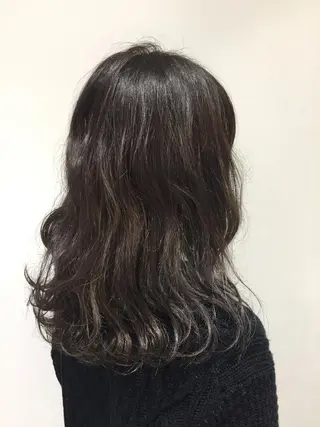 セミロング カラー ヘアアレンジ メンズパーマ特化/ メッシュ/薫/店長のヘアスタイル