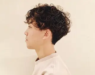 ショート パーマ メンズ 小川 晴子のヘアスタイル