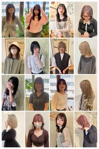 ミディアム カラー ヒナゴ トヨカズのヘアスタイル