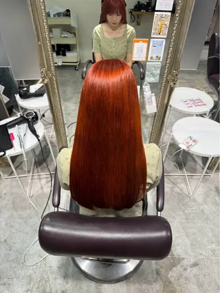 ロング カラー ユ ウカのヘアスタイル