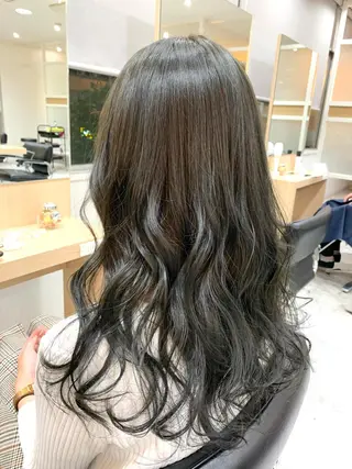 ロング カラー ヘアアレンジ 髪質改善🩵艶髪 ストレート🩵山口のヘアスタイル