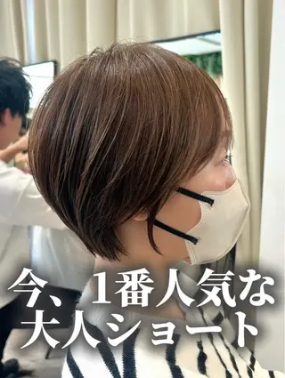 ショート ショート上手い人/ 銀座/なかじのヘアスタイル