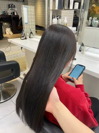ロング カラー ヘアアレンジ Over hair_ misakiのヘアスタイル