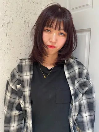 ミディアム カラー mai / linoah˚✧のヘアスタイル