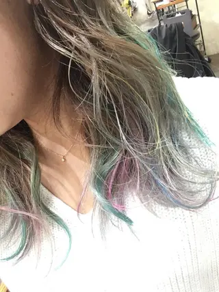 ロング カラー 沖縄東京2拠点美容師 mamicoのヘアスタイル