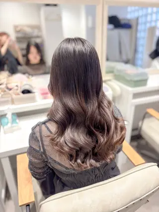 セミロング ヘアアレンジ ⭐︎moe 【ヘアセット🧸】のヘアスタイル