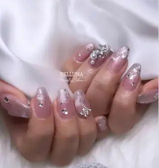 ロング ネイル BELLUNA Mizuki❤︎のネイルデザイン