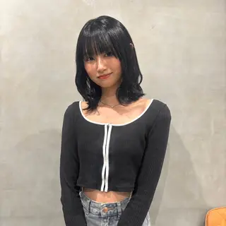 ミディアム 推し活アレンジ🎀 艶カラー￤nanoのヘアスタイル