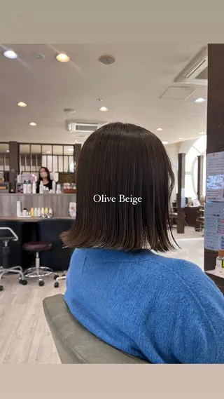 ミディアム 西 沙菜/ツヤ髪/ 透明感カラー🥣🎀のヘアスタイル