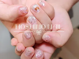 ネイル HOSHINO NAIL_長さだしのネイルデザイン