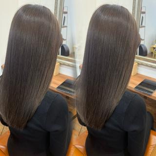 ロング カラー 透明感カラー meiのヘアスタイル