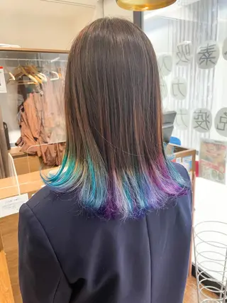 ミディアム カラー 髪質改善/ブリーチ 田代 龍我のヘアスタイル
