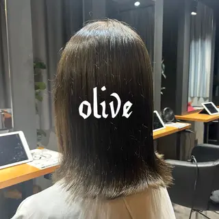 ミディアム カラー plune 村松のヘアスタイル