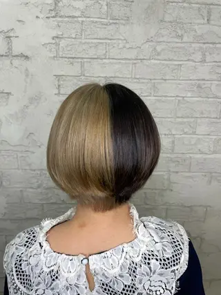 ショート カラー ブリーチ特化 ハイトーンRYOYAのヘアスタイル