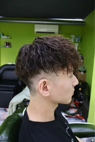 ショート パーマ メンズ 湘南台ORCO 店長 ✨RYUのヘアスタイル
