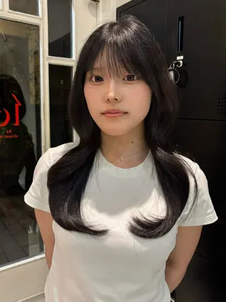 ロング 藤井 ユウキのヘアスタイル