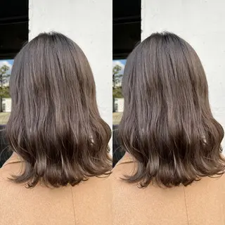 ミディアム カラー 髪質改善・縮毛矯正 特化・ユウシンのヘアスタイル