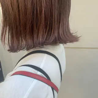 ショート カラー ヘアアレンジ サナ🌱 切りっぱなしボブのヘアスタイル