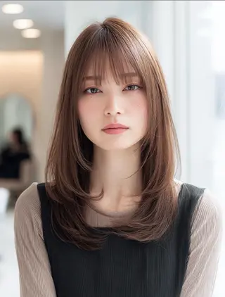 ロング カラー 韓国×艶ハイトーンが かわいい✨️リオ🍒のヘアスタイル