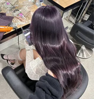 ロング miku/ラベンダー 透明感カラー🪻❤︎のヘアスタイル