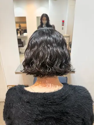 ショート 🌿朝5分でお洒落 パーマスタイル🌿のヘアスタイル
