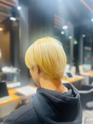 カラー メンズ plune 村松のヘアスタイル