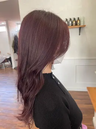 ロング 関根 沙季のヘアスタイル