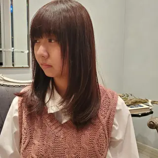 ミディアム カラー 竹尾 優斗のヘアスタイル