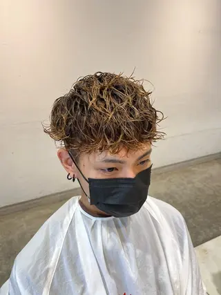 ショート パーマ メンズ 清水 men'sパーマ特化のヘアスタイル