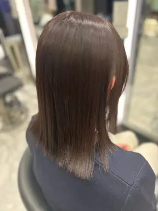 ミディアム カラー 韓国っぽ水光肌カラー マンツーマン🫧なおのヘアスタイル